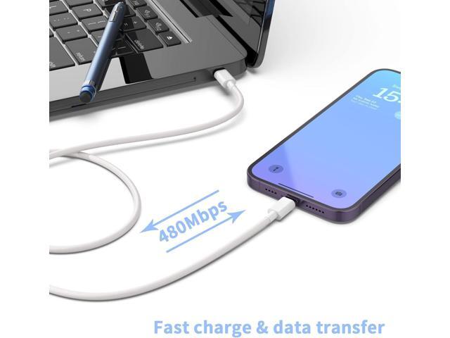 Phone Charger [MFi Certified] 2 Pack 20W PD USB C Wall Fast Charger Adapter with 2 Pack 6FT Type C to Lightning Cable Compatible for iPhone 14 13...