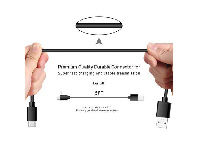 Fast Wall Charger Adapter USB C Charging Cable Cord for T-Mobile REVVL 6 PRO 5G/REVVL V+ 4 4+ 2 Plus 4 Plus/Revvlry+, Cat S62 Pro S62 S61 S52 S22,...