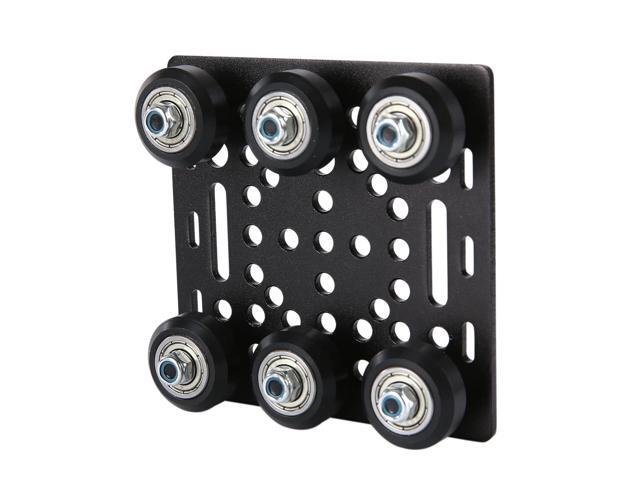 1-Pack Assembled 2040 V Gantry Plate Kit with 6pcs V Solid POM Wheels Only Compatible with 2040 4040 Series V Slot Aluminum Extrusion Profiles...