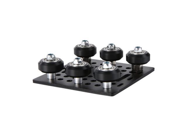 1-Pack Assembled 2040 V Gantry Plate Kit with 6pcs V Solid POM Wheels Only Compatible with 2040 4040 Series V Slot Aluminum Extrusion Profiles...