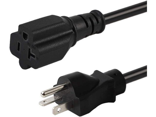 6Feet/1.83M Nema 5-20P Power Extension Cord, (UL CUL Listed) Heavy Duty 12AWG Nema 5-20P to 5-20R Extension Power Cable,20Amp T Blade Male to...