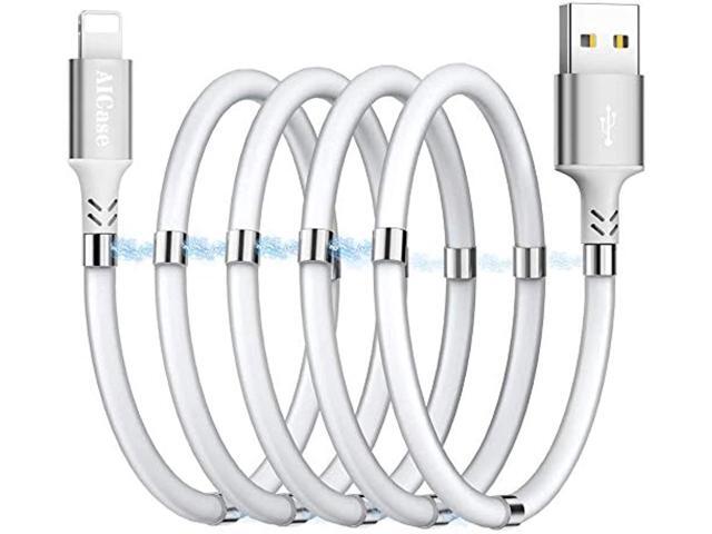 AICase Magnetic Charging Cable,(6.6 FT) Super Organized Charging Magnetic Absorption Nano Data Cable for Phone 14 13 12 11/XS/XS Max/XR/X/8/8.