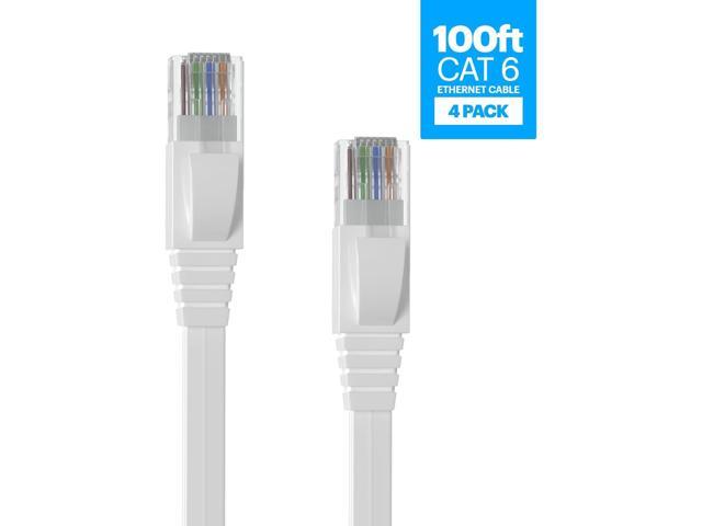 Amcrest CAT6E 4K-Rated Video POE Ethernet Cable 100ft Internet High Speed Network Cable for PoE Security IP Cameras, Smart TV, PS4, Xbox One,...