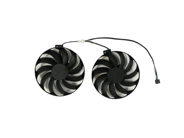 2Pcs/Set 95MM(100MM) 4Pin Cooler Fan T129215SU For RX5600XT 5700 5700XT DUAL EVO OC Video Card Can Replace PLD10010S12HH
