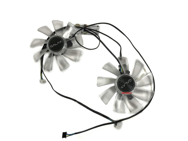 2Pcs/Set FY10015M12LPA,GPU Cooler,Video Cards Fan,For GALAX RTX 2070 RTX2080 Super EX,GALAX RTX 2060 PLUS EX White (1-Click OC)