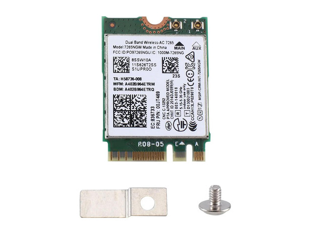 AC7265 7265NGW WiFi Card FRU00JT469 802.11AC NGFF BT4.0 for E550 E455 E555 Series
