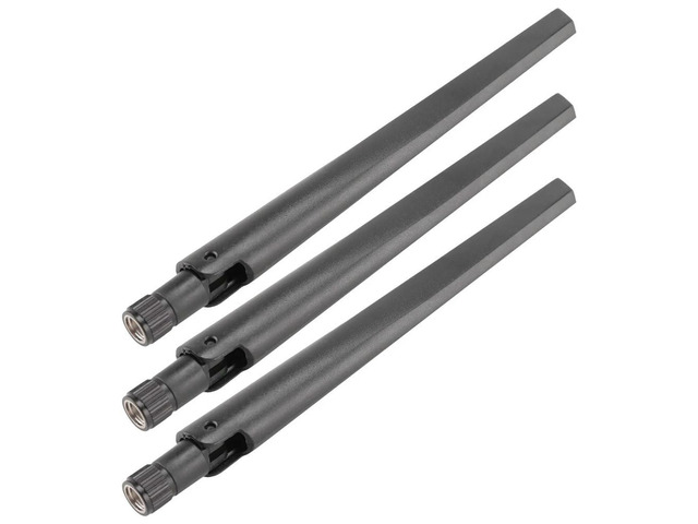Hot 3 PCS Metal WiFi Antenna of RP-SMA Interface with 5DBi 2.4G/5G Dual-Band Wireless Wifi Antenna for RT-AC68U