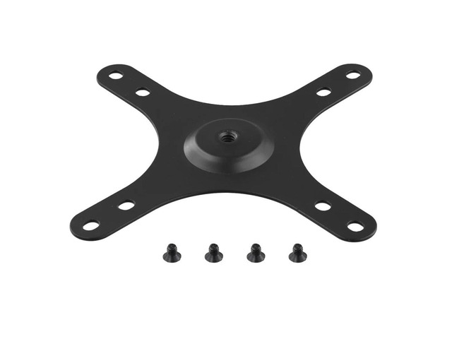 Hot Portable Monitor Mounting Bracket Plate 1/4 Inch Screw Hole to 100x100mm 75x75mm, Screw Set Wall Mount Holder