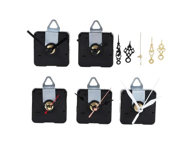N13R HOT 5 Pcs Clock Movement Mechanism Parts Silence Quartz DIY Wall Clock with 7 Different Pairs Clock Hands Replacement Kit