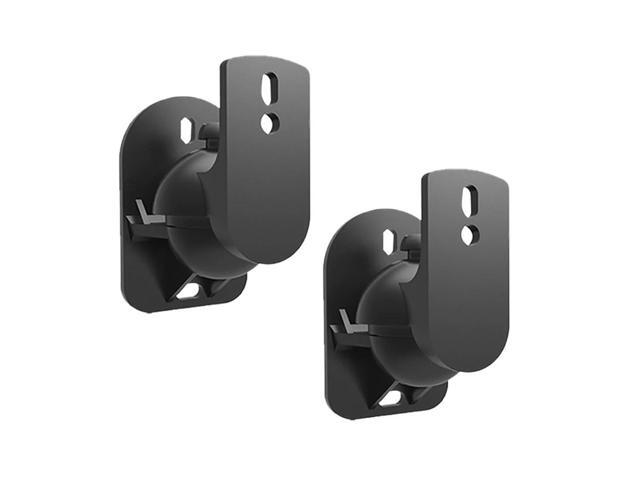 2PCS Speaker Mount Wall Bracket Stand Surround Holder Adjustable Swivel and Tilt Angle Rotation