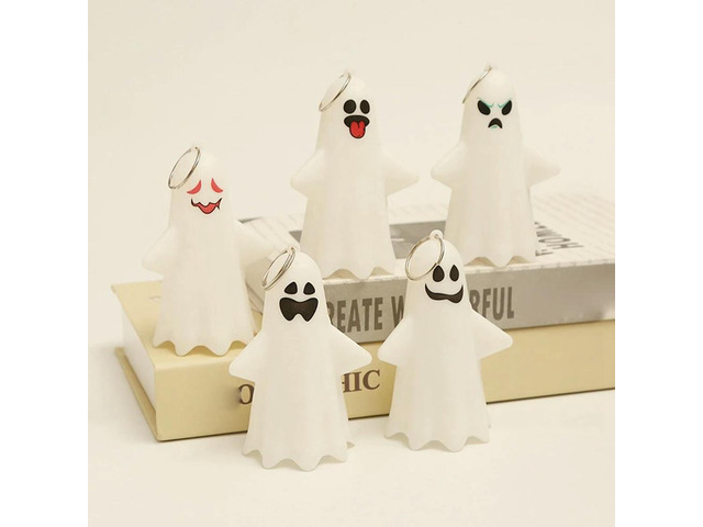 1Set Halloween Decoration Ghost Lamp Desktop Decoration Halloween Ornament Ghost Lamp Ornament Decoration Ornament