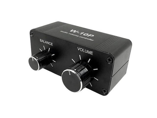 3.5 mm Portable Volume Controller Pre Amplifier W-10P Stereo Dual Channel Stereo Audio Mini Balance Music Home Sound