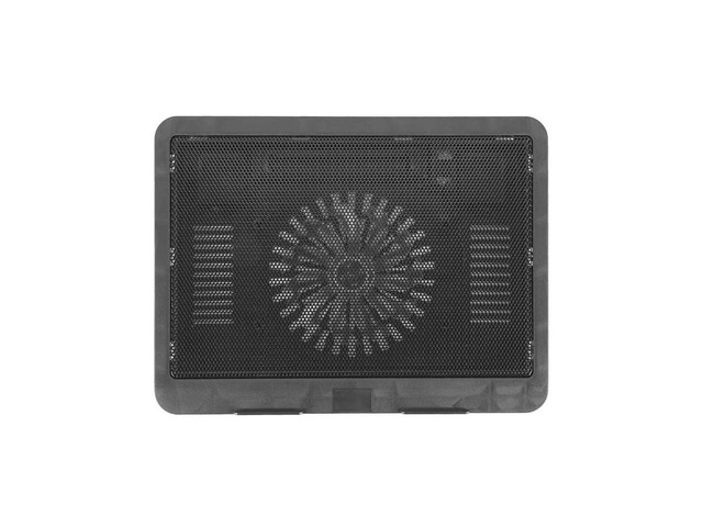 Hot Laptop Fan Cooling Pad with Big Fans, Portable Laptop Cooling Fan with 2 in 1 USB Port, Blue LED Light, Adjustable Stand