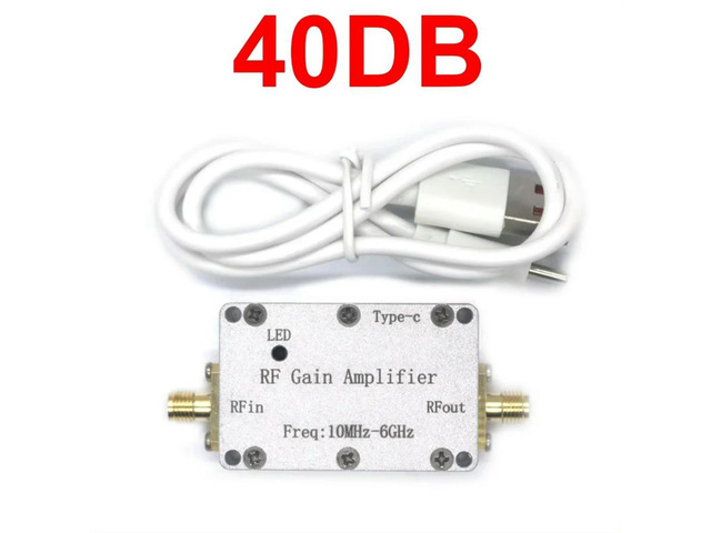 1Pcs LNA 10M-6Ghz RF Gain Amplifier High Flatness RF Power Amplifier Drive Signal Receiver 433M 1.2G 1.5G 2.4G 5.8G