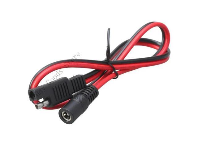 SAE Connectors Cable For Solar Panel16AWG Copper Cores DC5525 5.5x2.1mm Adapter
