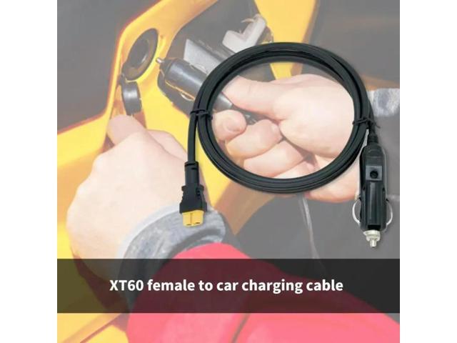 XT60 Female to Cigarettes Lighters Male Extension Cable for Solar Panel