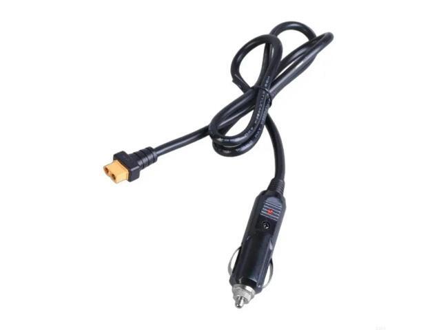 XT60 Female to Car Male Plug Adapter Cable 12V/24V Compatible For Drones Solar Panel and Outdoor Power Supply