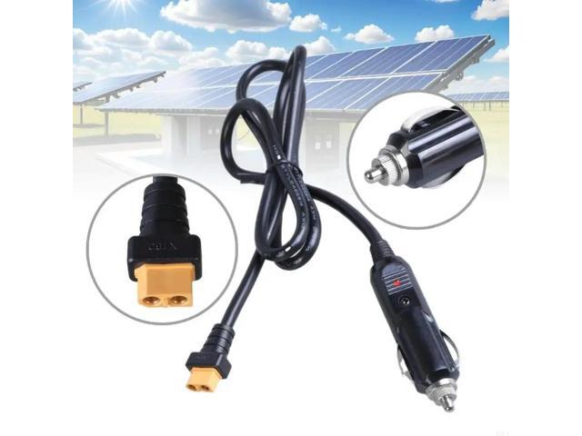 XT60 Female to Car Male Plug Adapter Cable 12V/24V Compatible For Drones Solar Panel and Outdoor Power Supply