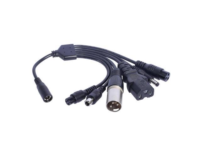 1 to 6 5.5x2.1mm Charging Connectors Cable 5521 Female to 8016 Male and 5.5x2.5
