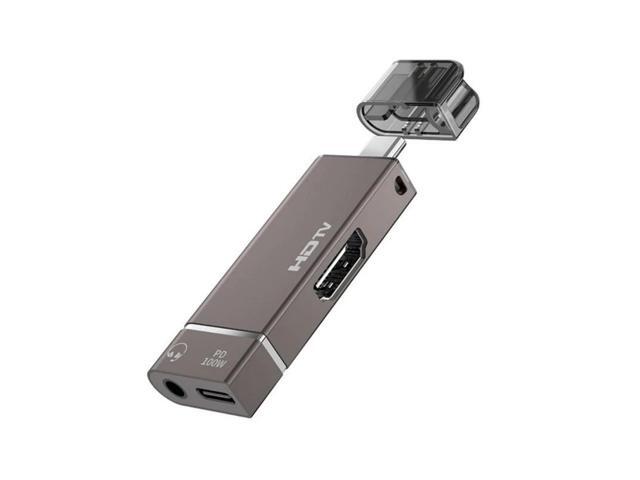 Type C to HDTV Cable Adapters 4K 60Hz Display Sound Output for Win Devices