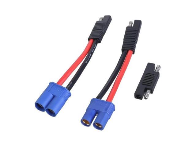 1 Set EC8 to SAE Adapter Cable 10AWG Silicone Wire Line For Car Motor