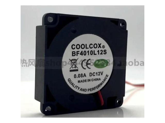 Cooling Fan For COOLCOX BF4010L12S Turbo Wind Cooler Fan 12V 0.08A 4010 4cm 40*40*10MM