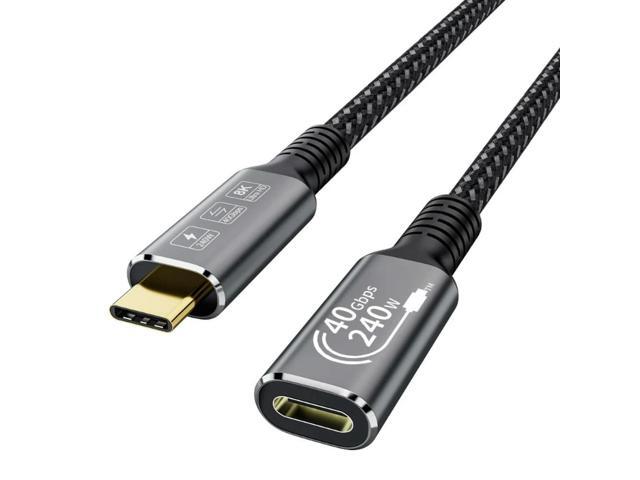 USB4.0 USB C to USB C Cable 40Gbps 8K@60Hz 240W Fast Charging USB C Data Cord Video Cable for Smartphone Laptops