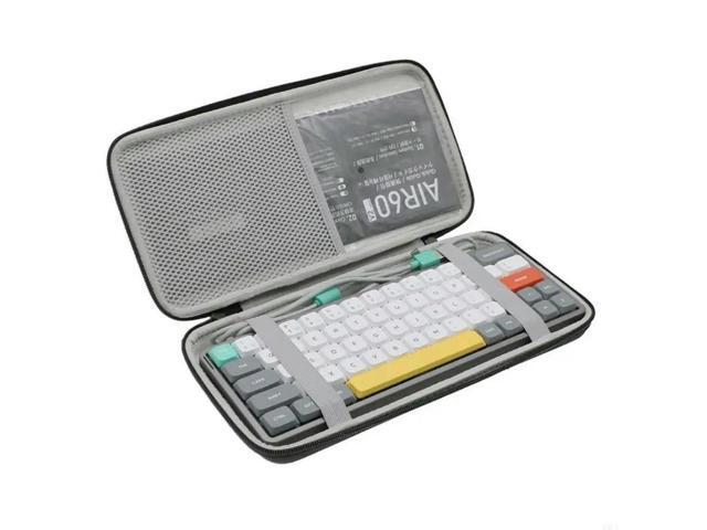 EVA Material Keyboard Carrying Case for NuPhy Air60 V2 Models Keyboards Case Ensuring Safe Transport Storage Container