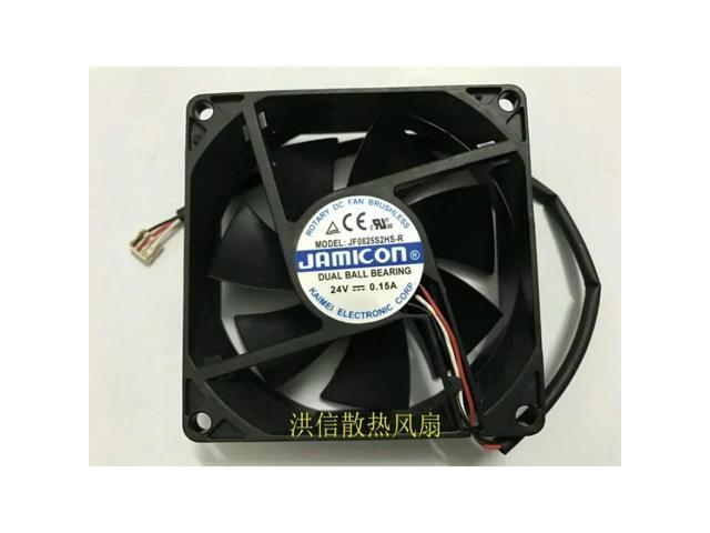 CPU Cooler Fan for JAMICON JF0825S2HS-R DC24V 0.15A 3-wire 8025 Axial Flow Cooling Fan 80*80*25MM
