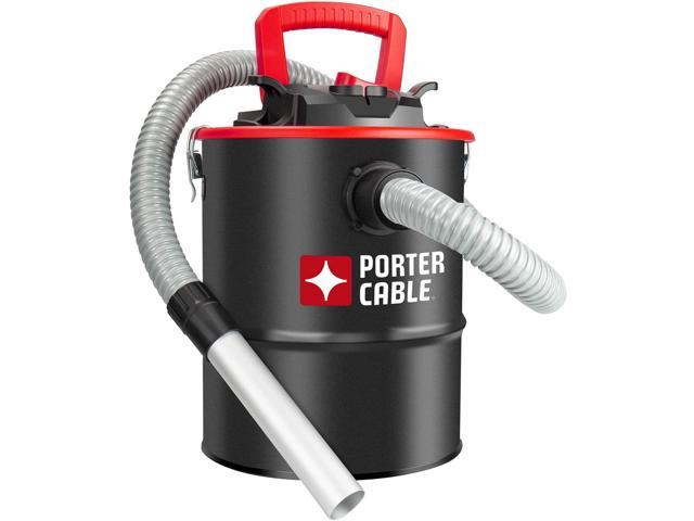 Porter-Cable 4 Gallon Ash Vacuum, 4 Peak HP Ash Vac with Powerful Suction for Fireplaces, Wood Burning Stoves, Bonfire Pits, and Pellet Stoves.