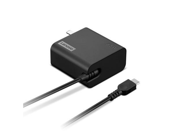 Lenovo 65W USB-C Wall Adapter - 65 W - 120 V AC, 230 V AC Input - 20 V DC/3.25 A Output - Black