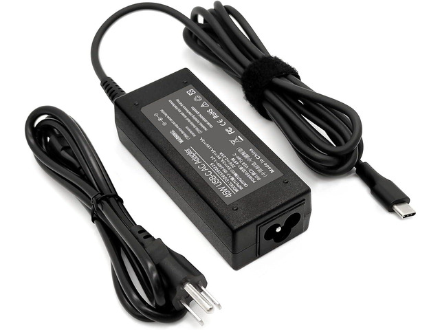 USB Type C 45W Chromebook Charger for HP Chromebook 14 X360 14-ca051wm 14-ca052w