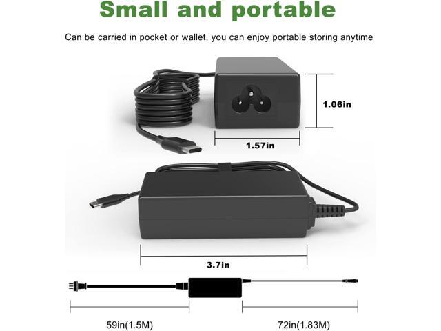 Universal USB C USB-C Chromebook Charger Replacement: 45W Type C Google Chrome Book. Laptop Charger for Lenovo/Hp/Dell/Acer/Asus/Samsung Cromebook....