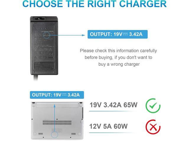 TREE. NB 19v 3.42A 65W AC Power Adapter Charger for Toshiba Satellite C55 C655 C850 C50 L755 C855 L655 L745 P50 C855D C55D S55;Toshiba Portege Z30...