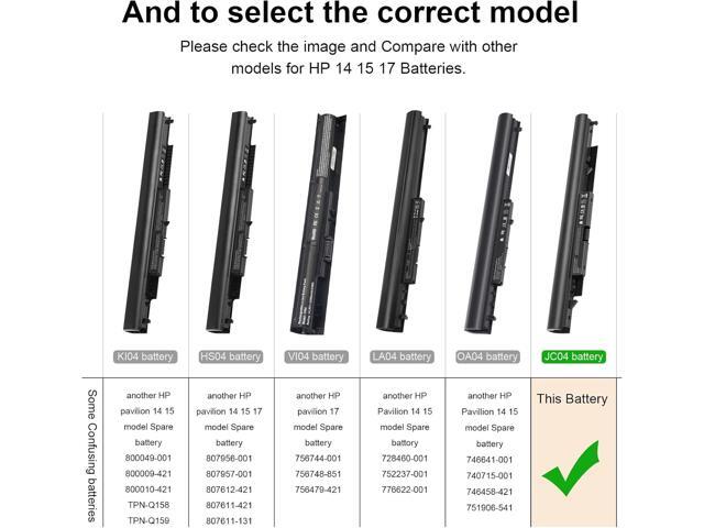 919700-850 Laptop Battery for HP Spare 919681-221 919682-121 919682-421 919682-831 919701-850 JC03 JC04 15-BS000 15-BW000 15-bs0xx 15-BS113DX...