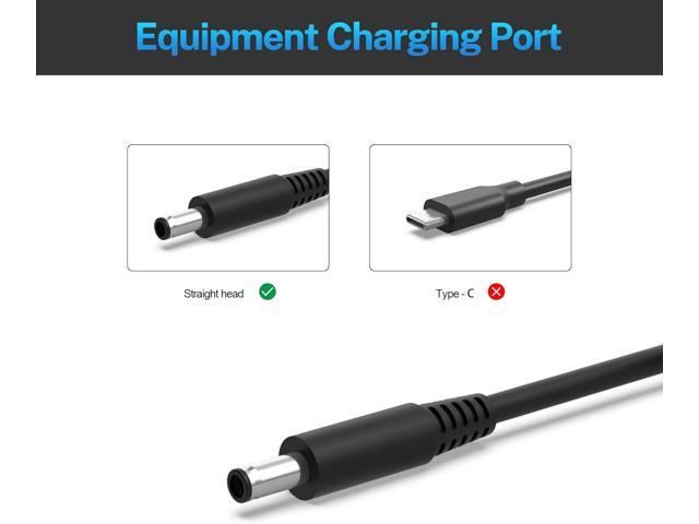 AC 65W Charger Fit for Dell Inspiron 13 15 17 7386 7586 7786 2-in-1 Laptop Power Supply Adapter Cord