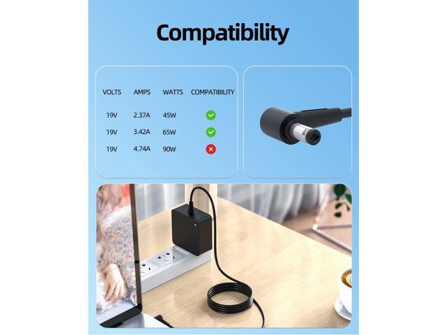 AC Charger Fit for Asus Vivobook X555L X555LA X555Y X555YA X555LB X555LF X555LJ X555U X555UB X555UJ X555C X555CA X555D X555DA X555DG X555QA X555QG...
