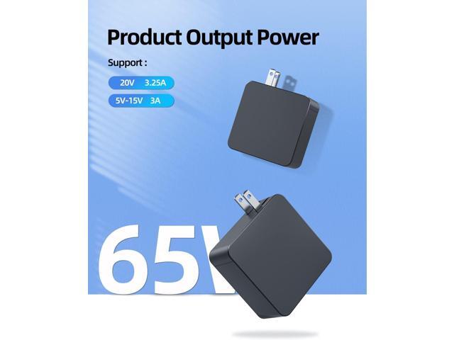 Charger Fit for Samsung Laptop Charger, USB C Charger 65W for Galaxy Book Pro 360, Chromebook 4 4+, Notebook 9 Pen Pro NP950QDB NP930XDB NP935QDC...