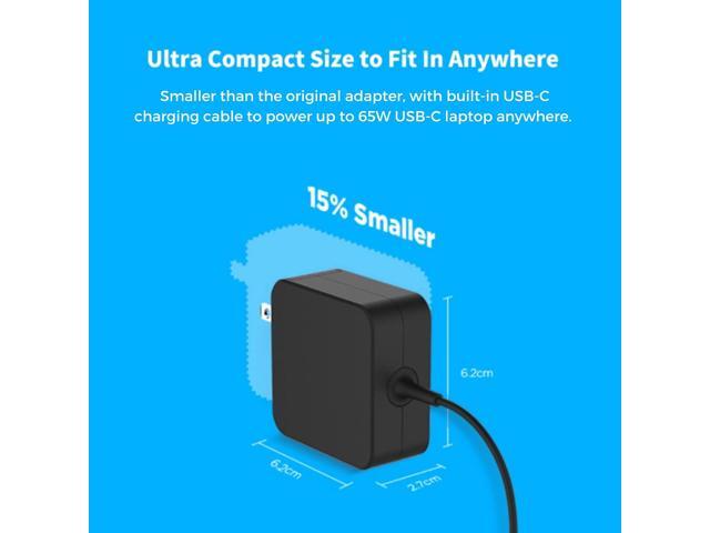Innergie 65C 65W USB Type C Universal Laptop Charger Power Adapter PD 3.0-Compatible with iPhone 16/iPad/Switch/PC Laptop/MacBook Pro/AirUSB-C 2.3m...