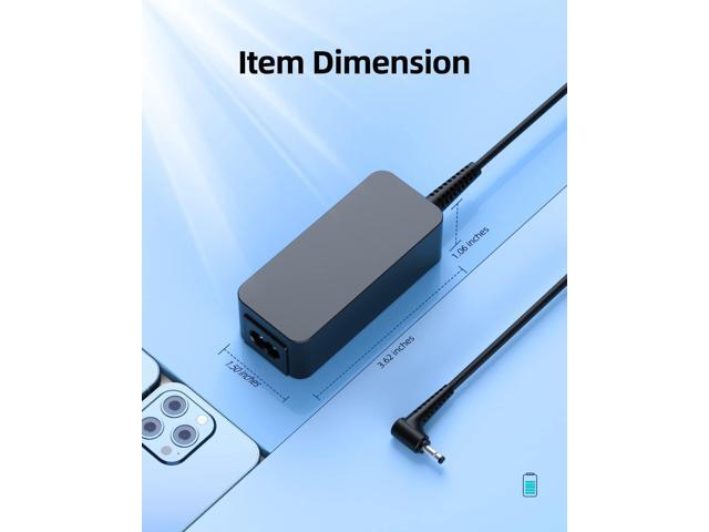 Superer 45W AC Charger Fit for Lenovo Ideapad Slim 1 1-14 1-15 1-11 Slim 1-14AST-05 1-11AST-05 Ideapad 1-15IJL7 1-14IGL7 1-14IGL05 1-14IJL7...