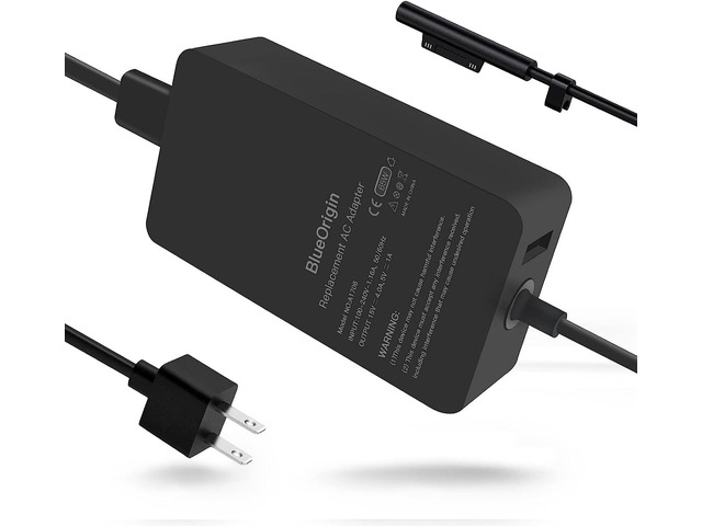 Surface Pro Charger, 65W 15V 4A Surface Power Supply Adapter Compatible with Microsoft Surface Charger, Surface Pro 8/7/ 6/5/ 4/3/ X, Surface Book...