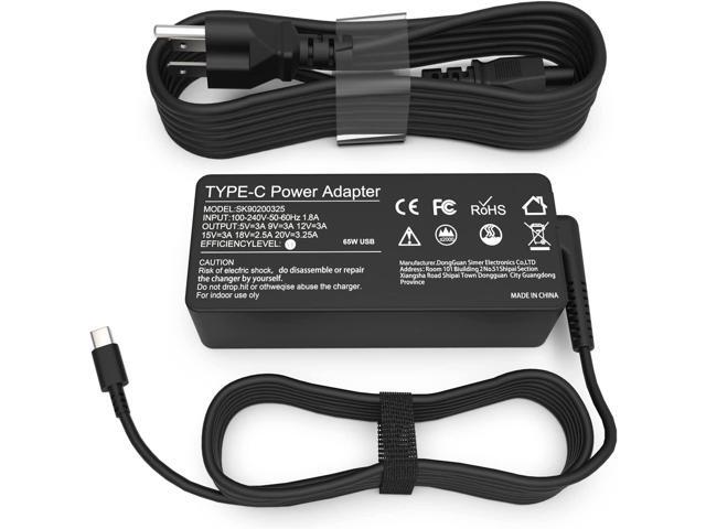 65W 45W USB C Laptop Charger for Lenovo Thinkpad Charger - Lenovo T480 T480s T490 T580 Charger T490s T580s T590 X1 T570 E480 E580 E485 E585 E490...