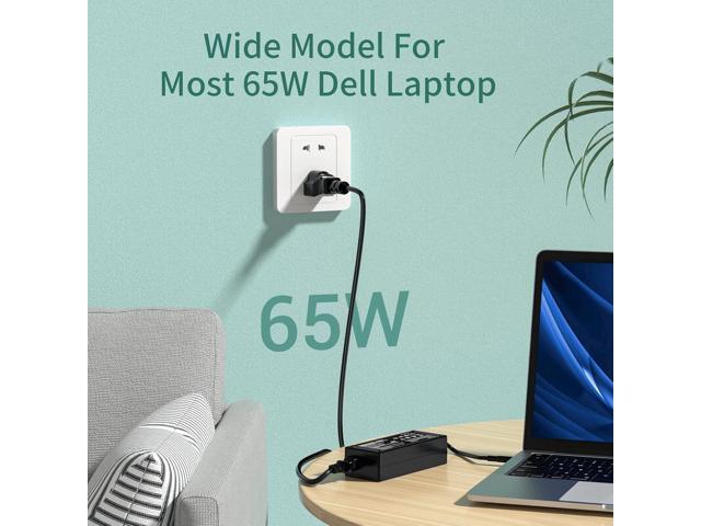 65W AC Adapter Charger Replacement for Dell Inspiron 15 3000 Charger 5000 7000 3552 3558 3576 3580 5551 5557 5558 5559 5566 5567 5568 5570 5582...