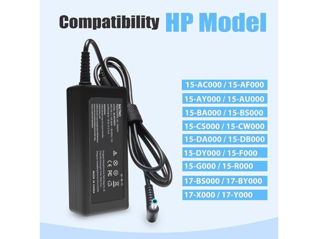 19.5V 2.31A 45W Ac Adapter/Laptop Charger/Power Supply for HP 15-BS000 17-BS000: 15-bs168cl 15-bs010ds 15-bs013dx 15-bs060wm 15-bs192od 15-bs033cl...