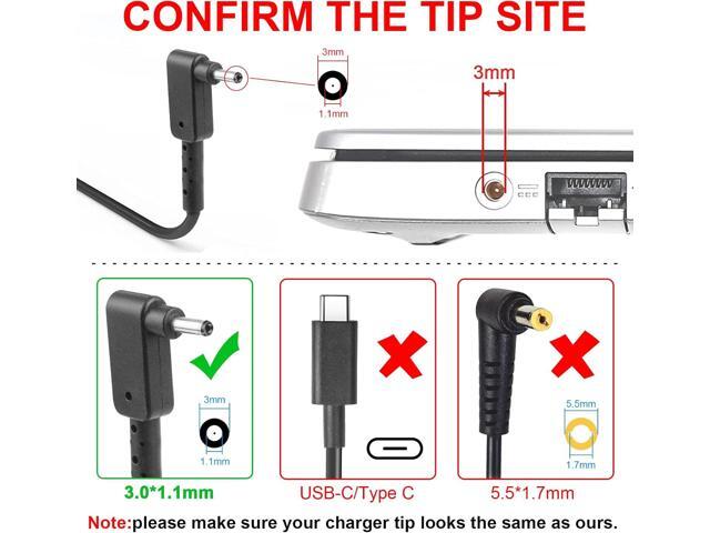 65W 19V 3.42A AC Power Adapter Charger for Acer Chromebook 11 13 14 15 R11 CB3-131-C3SZ C720-2103 CB5-571-C1DZ Aspire One Cloudbook 11 14, Small...