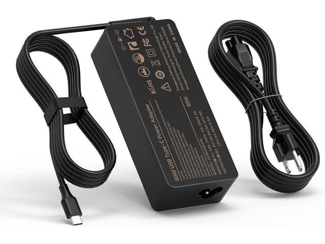 90W/65W USB C Charger Power Adapter for HP Spectre x360 13-AE015DX 15-bl000; Dell LA90PM170 0TDK33 TDK33 Type C Charging Laptop Power Supply Cord