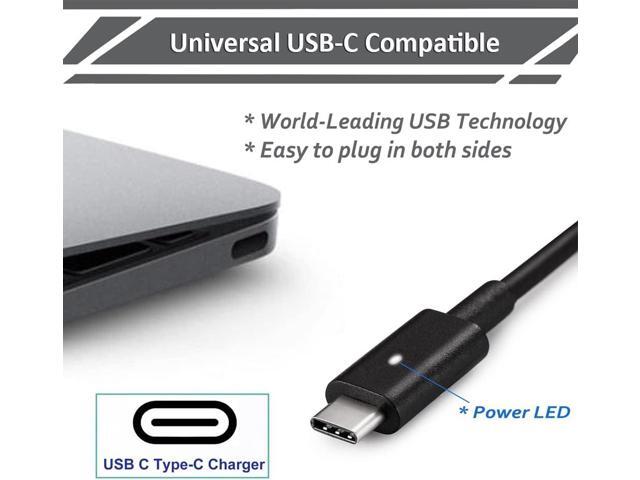 65W Type-C Charger fit for Dell Latitude 3120 3189 3190 3310 3330 3340 3390 3510 3520 3550 5300 5330 5410 5430 5530 7275 7390 7400 7420 USB-C AC...