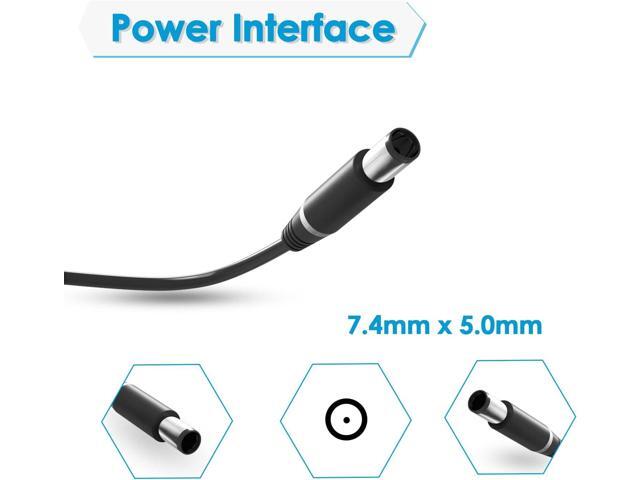 Slim 65W AC Adapter Charger Compatible with Dell Latitude 7480 7490 7290 7404 7204 6520 5590 5580 5530 5490 5290 E6430 E6440 E6500 E6510 E6520...