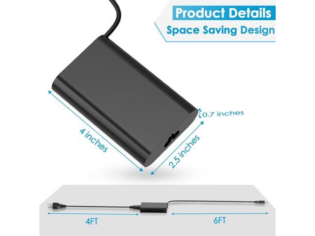 Slim 65W AC Adapter Charger Compatible with Dell Latitude 7480 7490 7290 7404 7204 6520 5590 5580 5530 5490 5290 E6430 E6440 E6500 E6510 E6520...