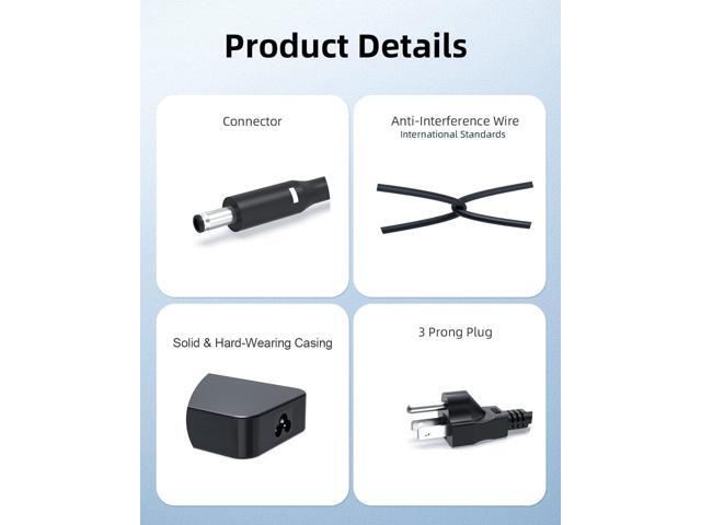 130W 90W AC Laptop Charger Fit for Dell-Inspiron 7610 7510 7706 7700 3280 Vostro 7510 15 16 Laptop Power Adapter Supply Cord